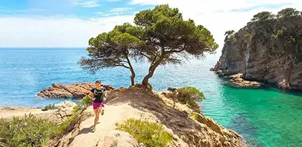 Runners in the Costa Brava