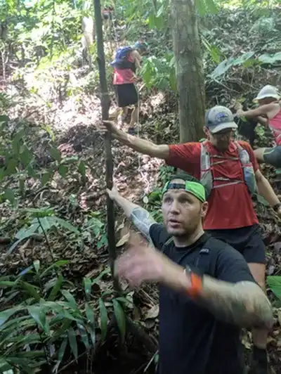 Runners in the jungle in Costa Rica