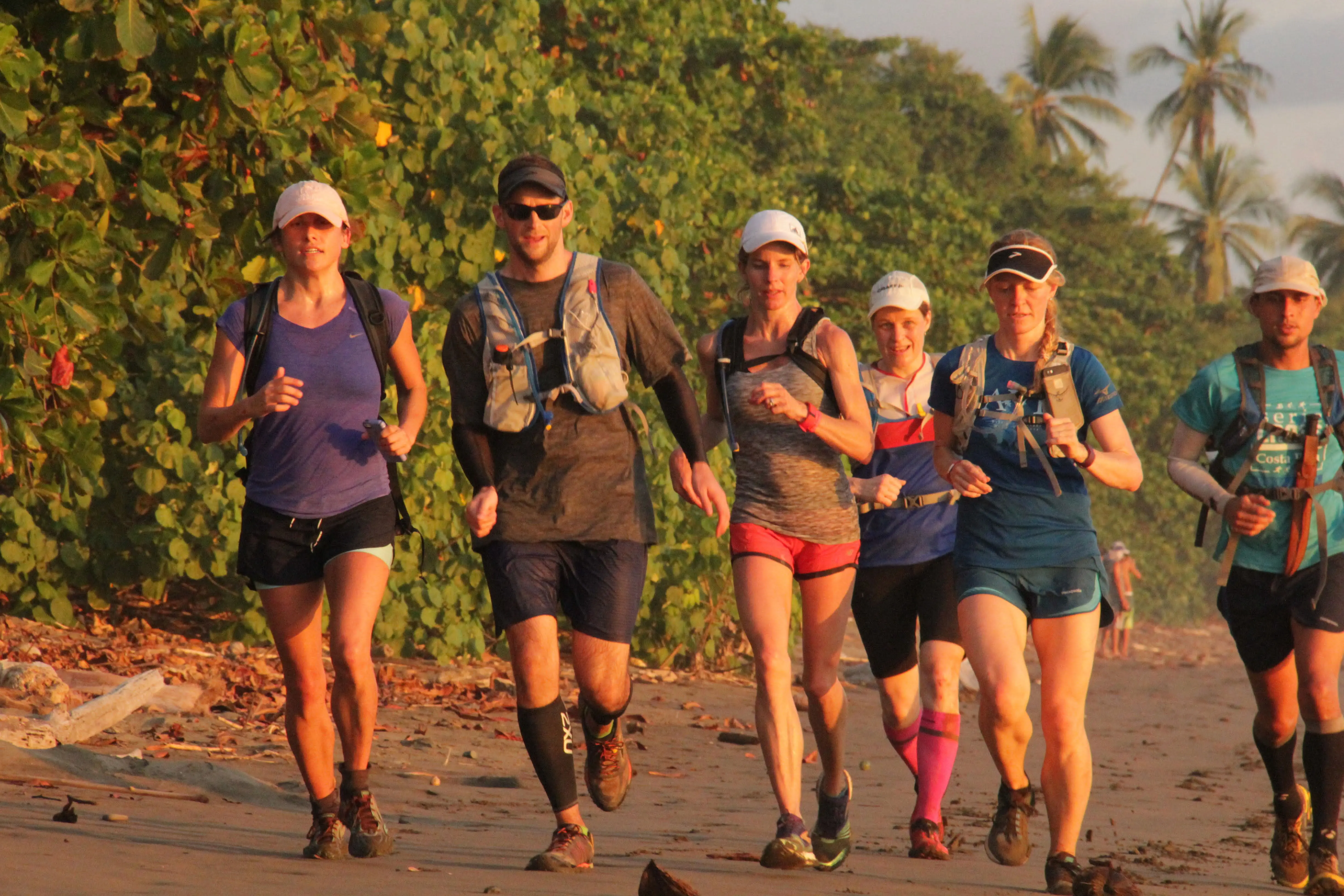 Runners in Costa Rica's Beach