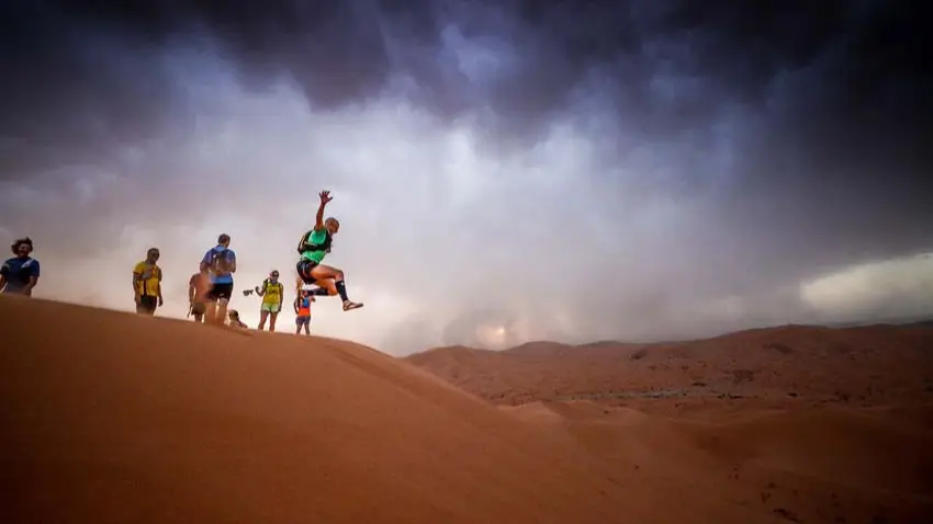 Jumping in the Desert